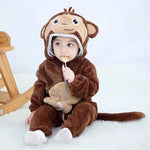 Cheeky Monkey Romper - Hooded Baby/Toddler Bodysuit