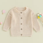 Soft Bloom Baby Knit Cardigan – Cozy Cotton Button-Down Sweater