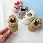 Animal Ear Knit Baby Shoes – Soft, Non-Slip First Walkers