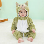 Fluffy Puppy Romper - Hooded Baby/Toddler Bodysuit