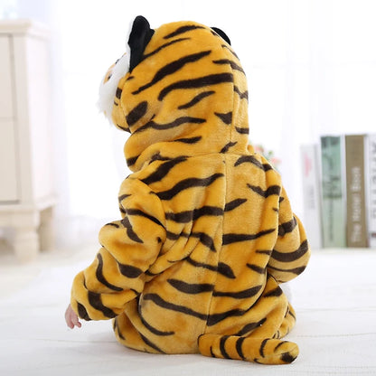 Tiger Cub Romper - Hooded Baby/Toddler Bodysuit