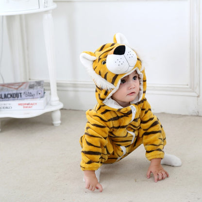 Tiger Cub Romper - Hooded Baby/Toddler Bodysuit
