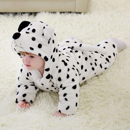 Snow Leppard Romper - Hooded Baby/Toddler Bodysuit