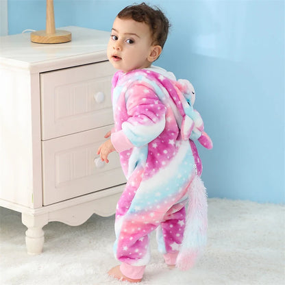 Magical Unicorn Romper - Hooded Baby/Toddler Bodysuit