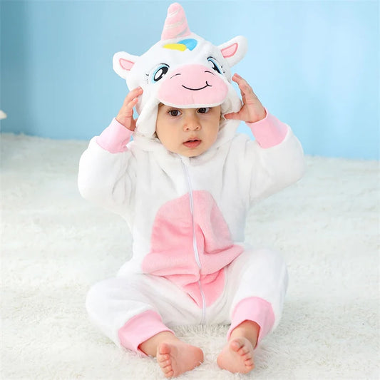 Magical Unicorn Romper - Hooded Baby/Toddler Bodysuit
