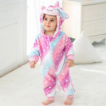 Magical Unicorn Romper - Hooded Baby/Toddler Bodysuit