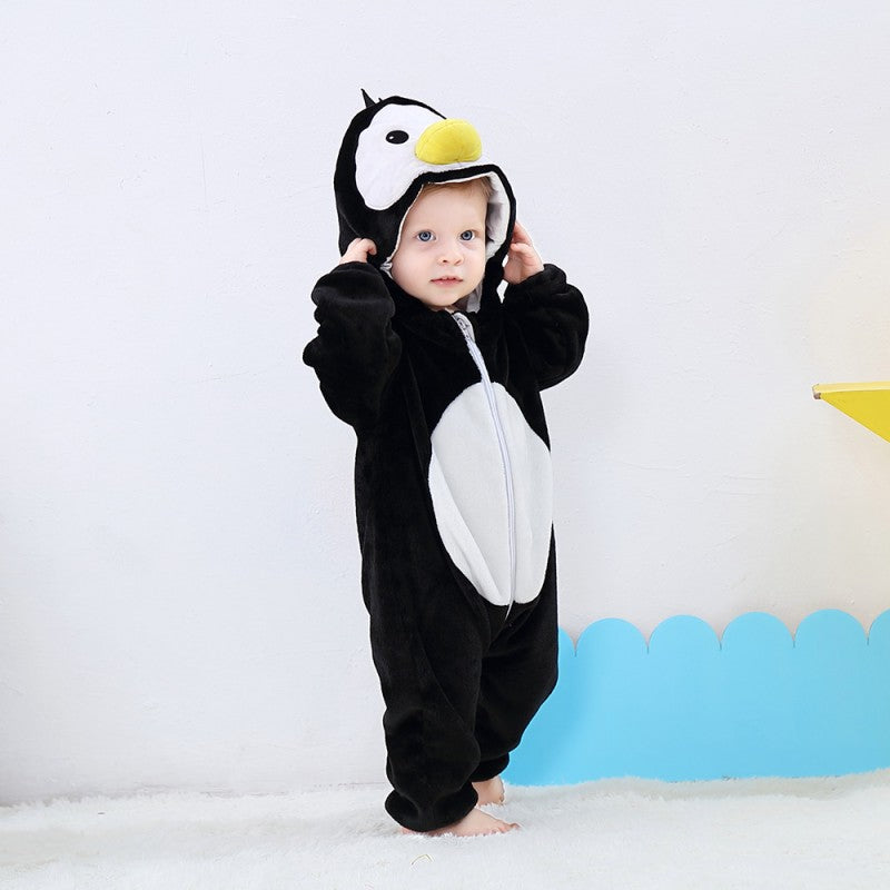 Arctic Penguin Romper - Hooded Baby/Toddler Bodysuit