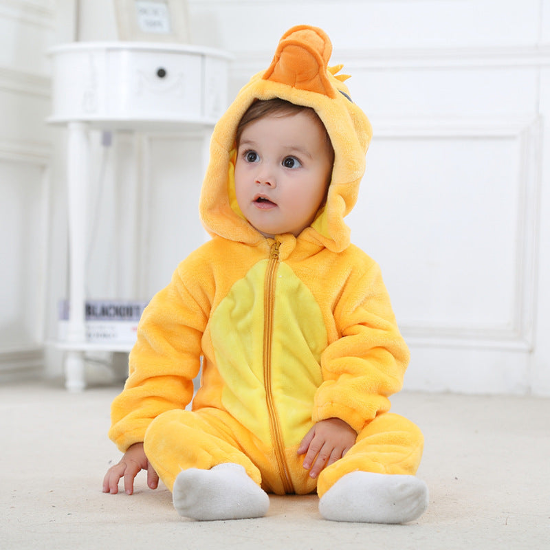 Quacking Duck Romper - Hooded Baby/Toddler Bodysuit