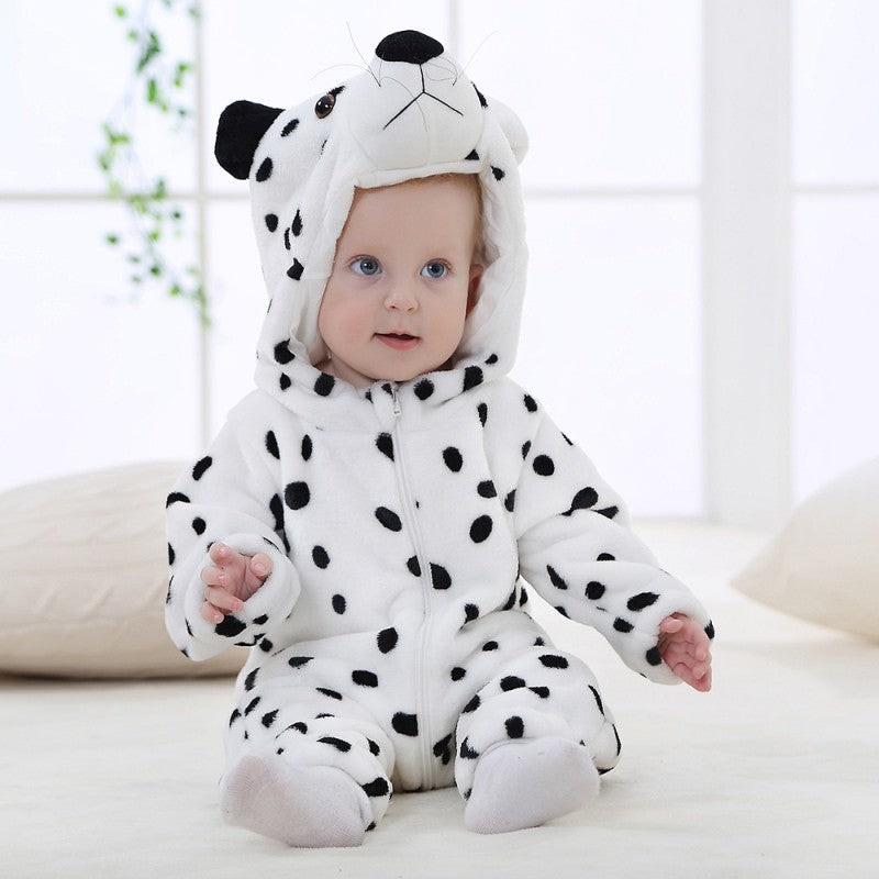 Snow Leppard Romper - Hooded Baby/Toddler Bodysuit