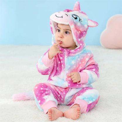 Magical Unicorn Romper - Hooded Baby/Toddler Bodysuit