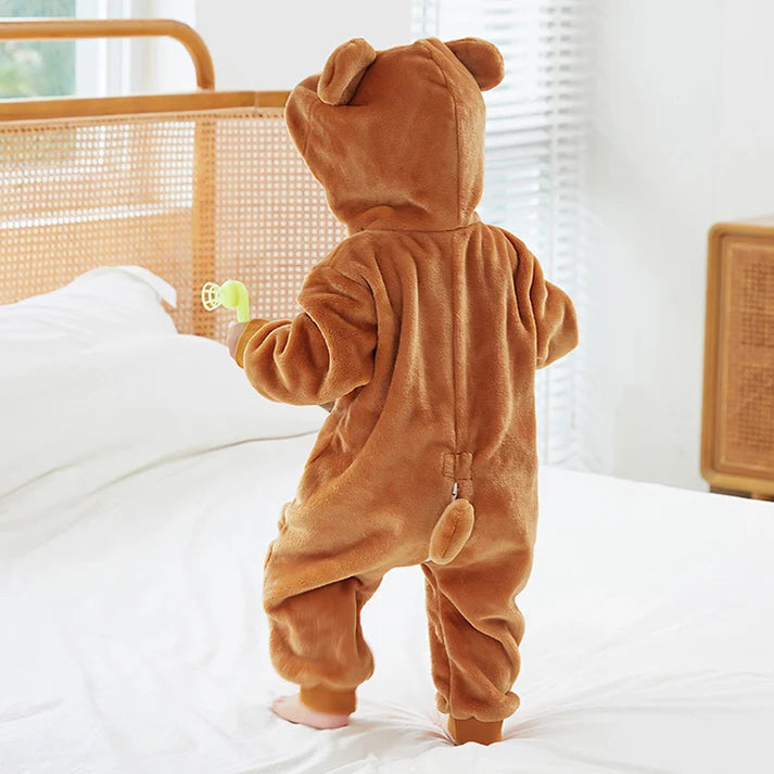 Baby Bear Romper - Hooded Baby/Toddler Bodysuit