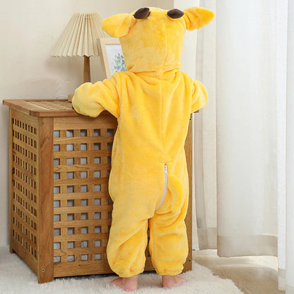 Gentle Giraffe Romper - Hooded Baby/Toddler Bodysuit