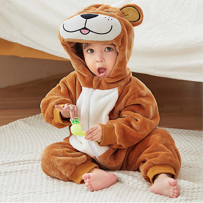 Baby Bear Romper - Hooded Baby/Toddler Bodysuit