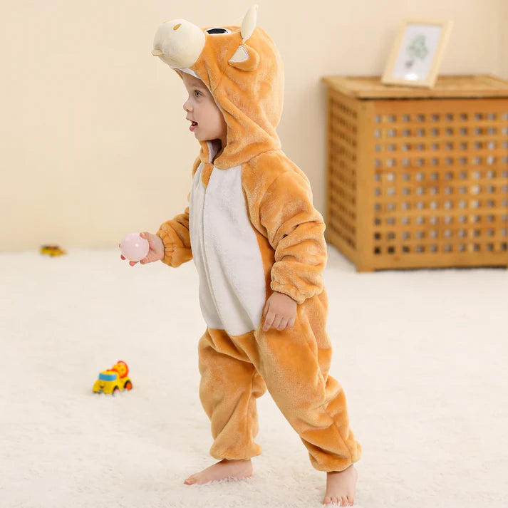 Cozy Calf Romper - Hooded Baby/Toddler Bodysuit