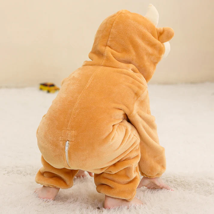 Cozy Calf Romper - Hooded Baby/Toddler Bodysuit