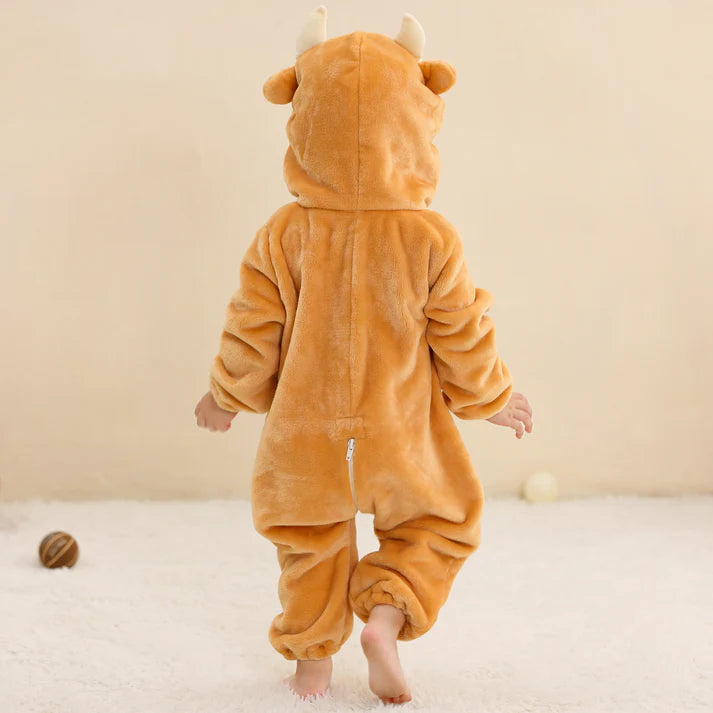 Cozy Calf Romper - Hooded Baby/Toddler Bodysuit