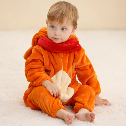 Rudolf Reindeer Romper - Hooded Baby/Toddler Bodysuit