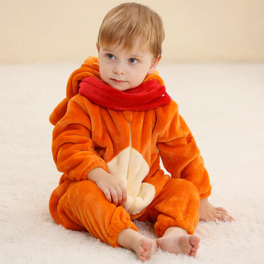 Rudolf Reindeer Romper - Hooded Baby/Toddler Bodysuit