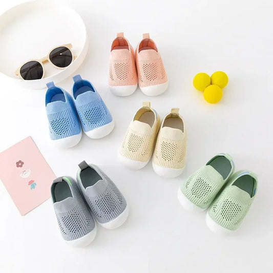Breezy Steps Slip-On Sneakers – Lightweight Knitted Shoes for Toddlers