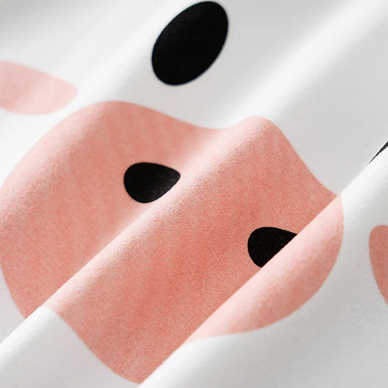 Moo Moo Cute Cow Romper – Summer Bodysuit for Babies