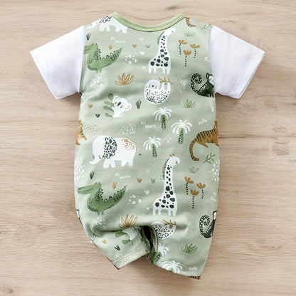 Zoo Buddies Baby Romper – Animal Print Summer Jumpsuit