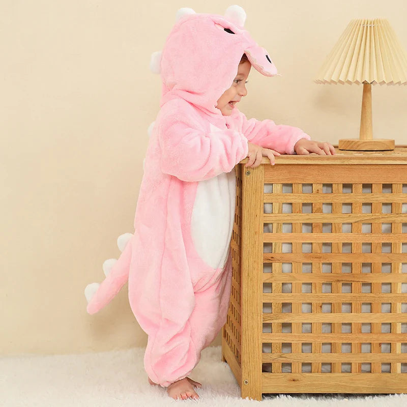 Daring Dinosaur Romper - Hooded Baby/Toddler Bodysuit