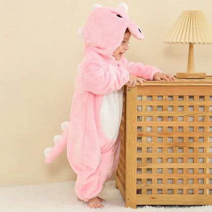 Daring Dinosaur Romper - Hooded Baby/Toddler Bodysuit