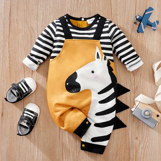 Zebra Stripe Baby Romper – Soft & Playful Animal-Inspired Outfit