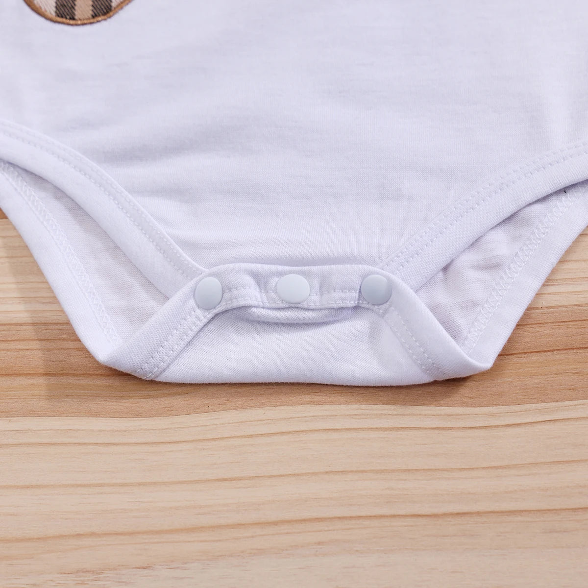 Preppy Plaid Bear Suspender Set – Baby Boys 2-Piece Summer Outfit