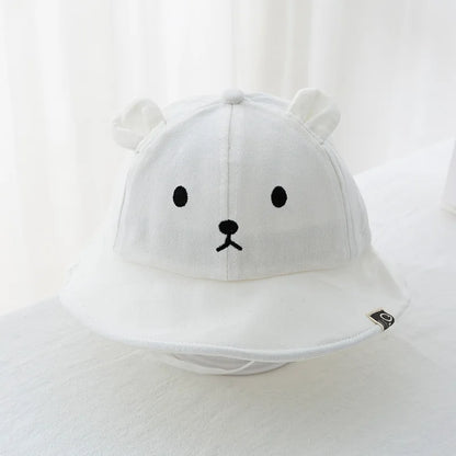 Sunny Bear Bucket Hat – Cotton Sun Hat with Ears