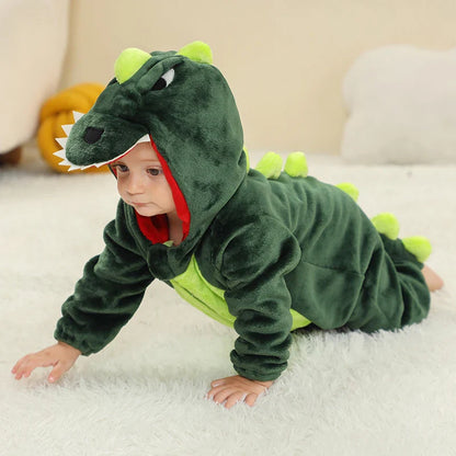 Daring Dinosaur Romper - Hooded Baby/Toddler Bodysuit