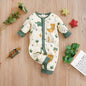 Little Dino Explorer Romper – Long Sleeve Cotton Bodysuit for Babies