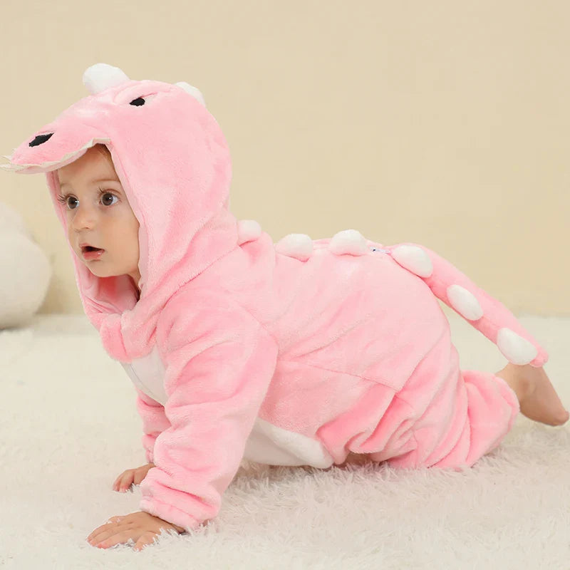Daring Dinosaur Romper - Hooded Baby/Toddler Bodysuit
