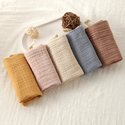 5-Pack Soft Muslin Cotton Baby Washcloths – Gentle & Absorbent Essentials
