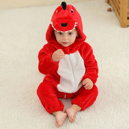 Daring Dinosaur Romper - Hooded Baby/Toddler Bodysuit