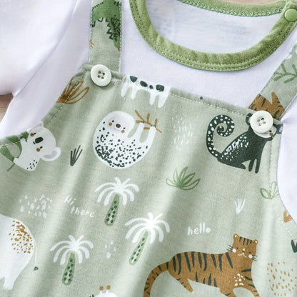 Zoo Buddies Baby Romper – Animal Print Summer Jumpsuit