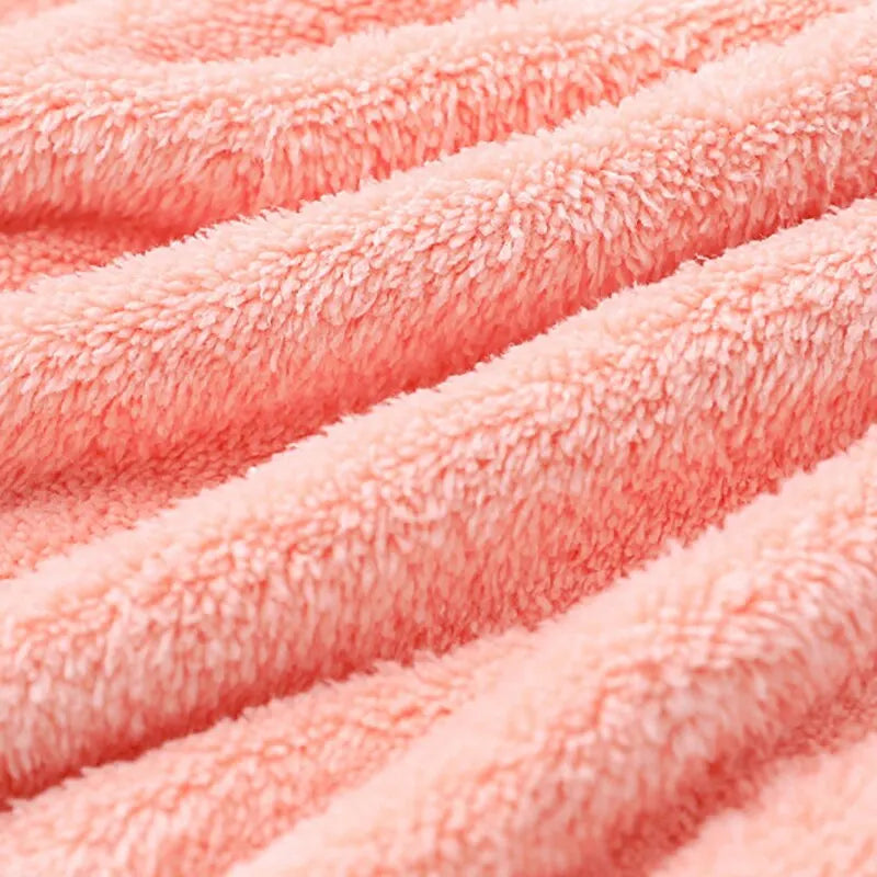 Cuddle Critter Hooded Baby Blanket – Soft Coral Fleece Wrap for Bath & Snuggles