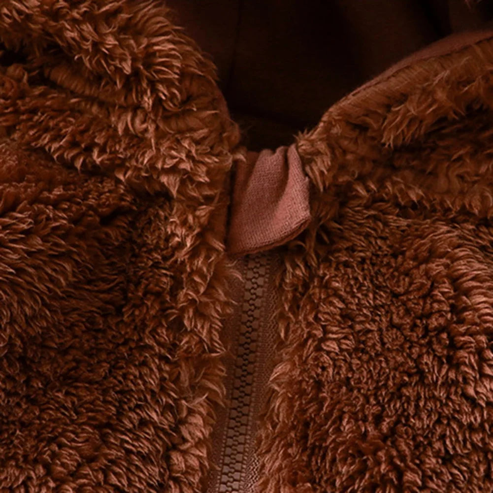 Fleece Baby Romper with Hooded Ears – Soft and Snuggly Baby Bodysuit