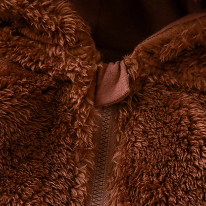 Fleece Baby Romper with Hooded Ears – Soft and Snuggly Baby Bodysuit