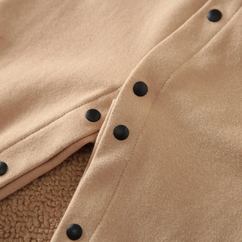 Formal Baby Gentleman Romper – Beige Vest & Bow Tie Bodysuit