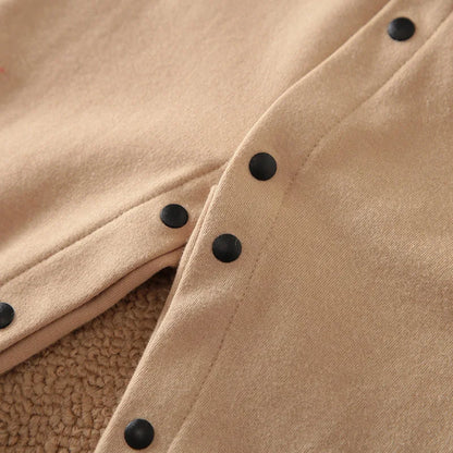 Formal Baby Gentleman Romper – Beige Vest & Bow Tie Bodysuit