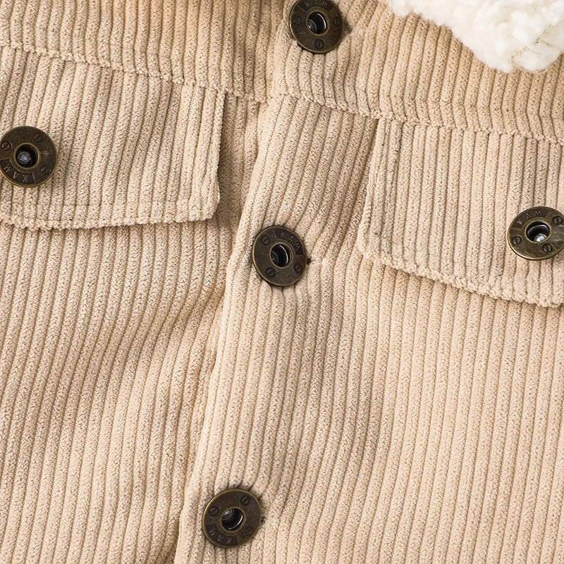 Mini Explorer Sherpa-Lined Corduroy Jacket – Baby Winter Coat
