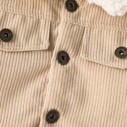 Mini Explorer Sherpa-Lined Corduroy Jacket – Baby Winter Coat