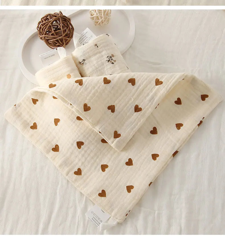 5-Pack Soft Muslin Cotton Baby Washcloths – Gentle & Absorbent Essentials