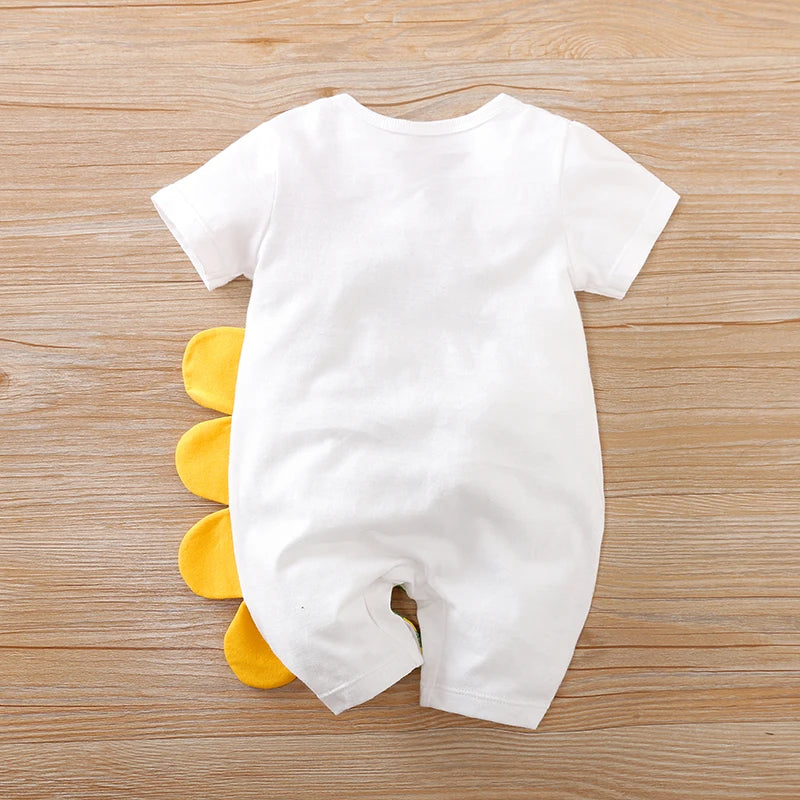 Summer Crocodile Baby Romper – Cartoon Print Cotton Bodysuit