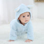 Cozy Bear Cub Hooded Romper – Ultra-Soft Fleece Baby Bodysuit