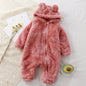 Fleece Baby Romper with Hooded Ears – Soft and Snuggly Baby Bodysuit