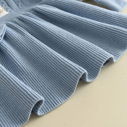 Little Grace Knit Sweater Dress – Girls' Ruffle Winter Dress