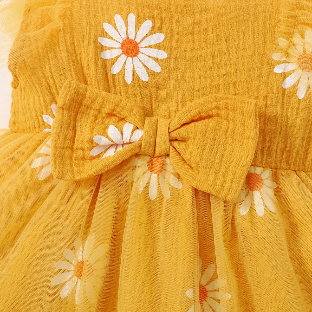 Daisy Days Tulle Dress – Sleeveless Summer Party Dress for Girls