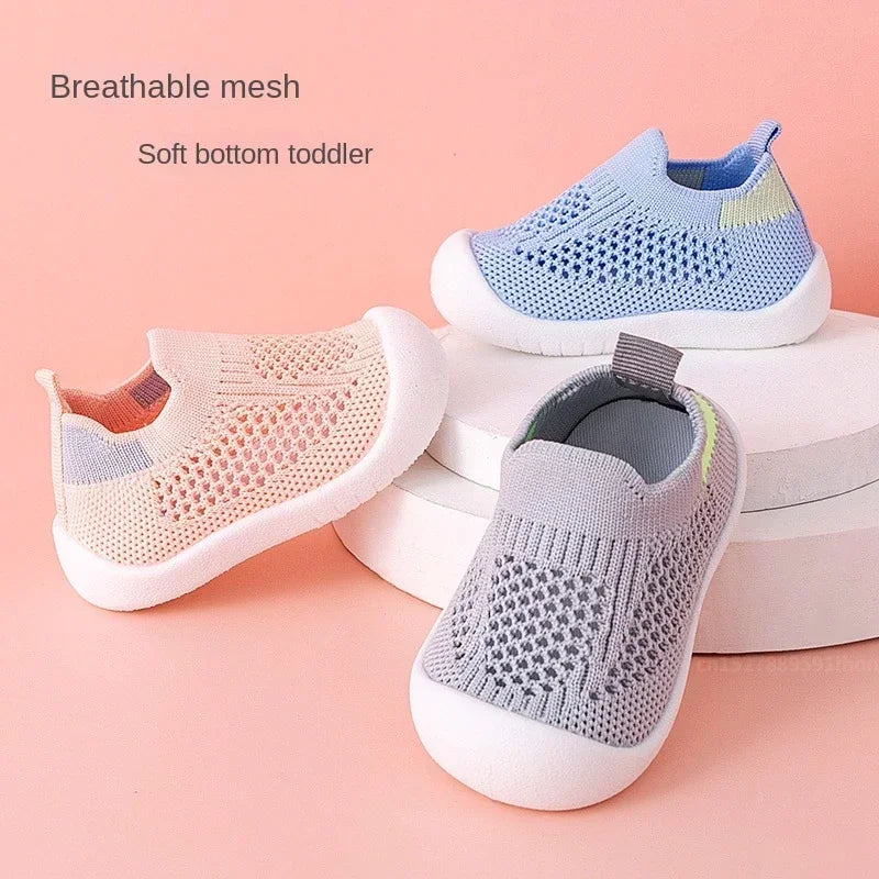 Breezy Steps Slip-On Sneakers – Lightweight Knitted Shoes for Toddlers